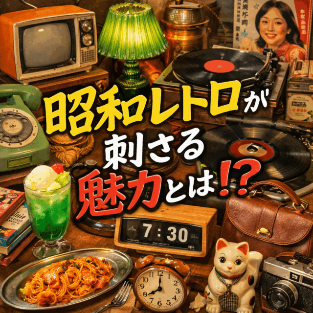 昭和レトロとは?意味・特徴から雑貨・家具・楽しみ方まで完全ガイド 昭和レトロとは?意味・特徴から雑貨・家具・楽しみ方まで完全ガイド